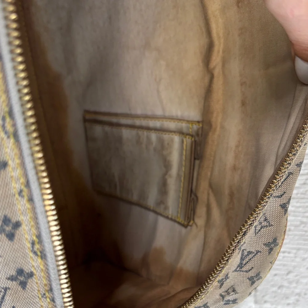 Louis Vuitton Leather Monogram Marie Hand Blue Dome Boston Bag - Picture 12 of 15